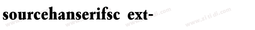 sourcehanserifsc ext字体转换